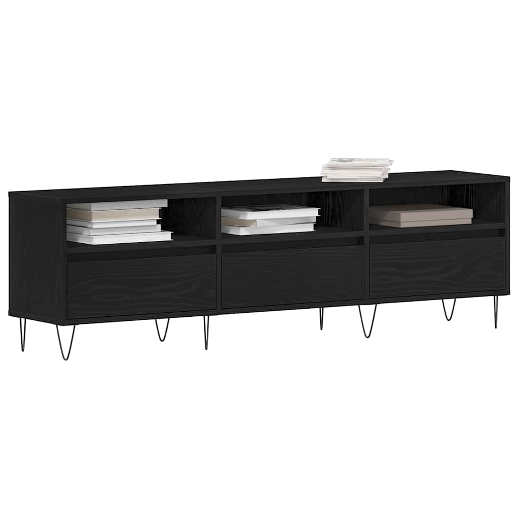 TV-skab Sort eg 150 x 30 x 44.5 cm Konstrueret træ