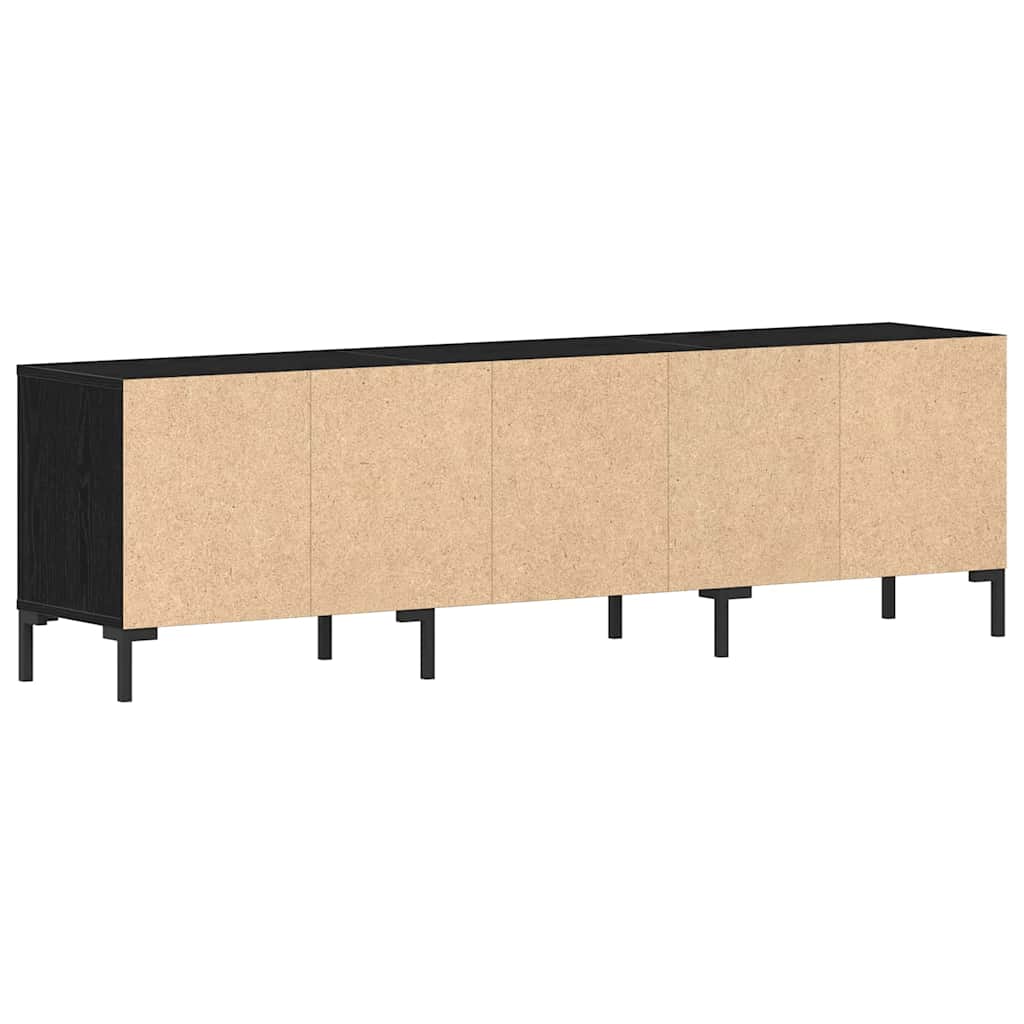TV-skab Sort eg 150 x 30 x 44.5 cm Konstrueret træ