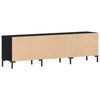 TV-skab Sort eg 150 x 30 x 44.5 cm Konstrueret træ