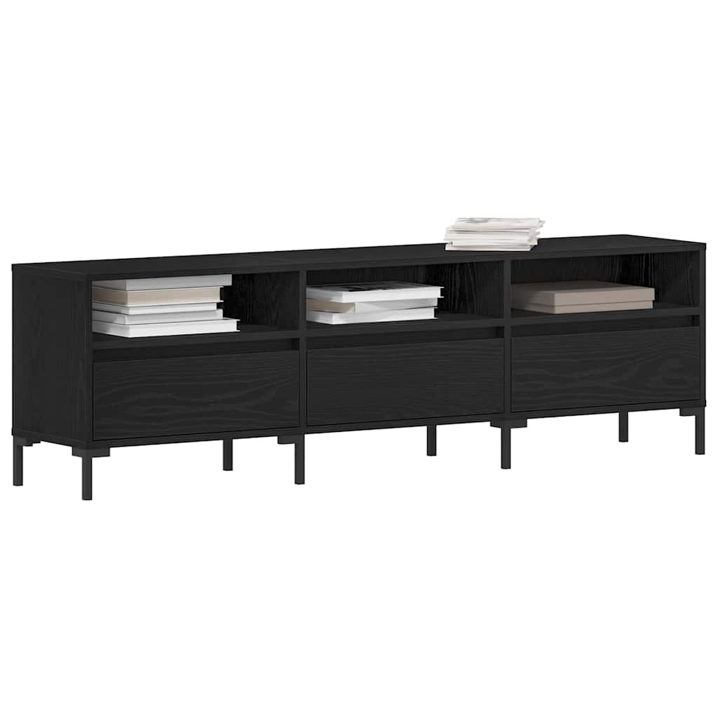 TV-skab Sort eg 150 x 30 x 44.5 cm Konstrueret træ