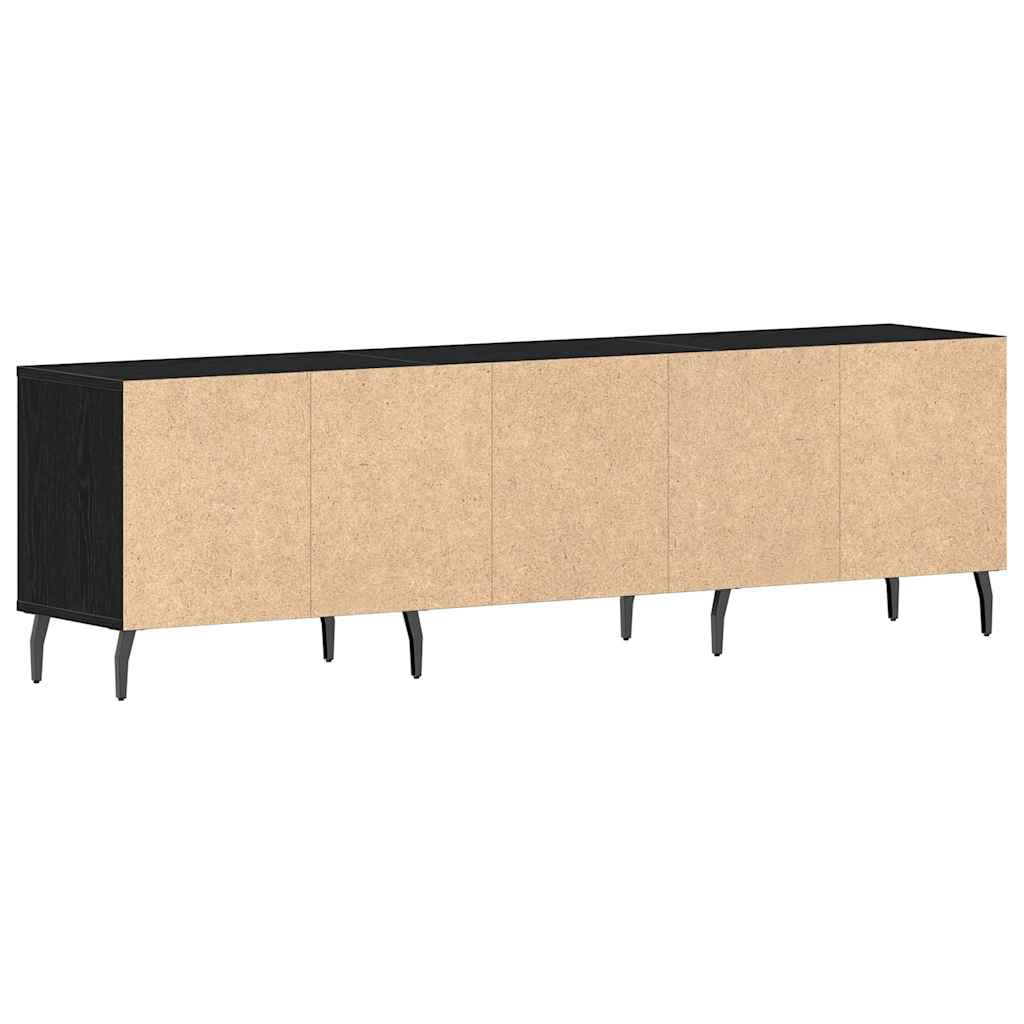 TV-skab Sort eg 150 x 30 x 44.5 cm Konstrueret træ