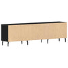 TV-skab Sort eg 150 x 30 x 44.5 cm Konstrueret træ
