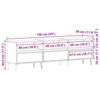 TV-skab Sort eg 150 x 30 x 44.5 cm Konstrueret træ