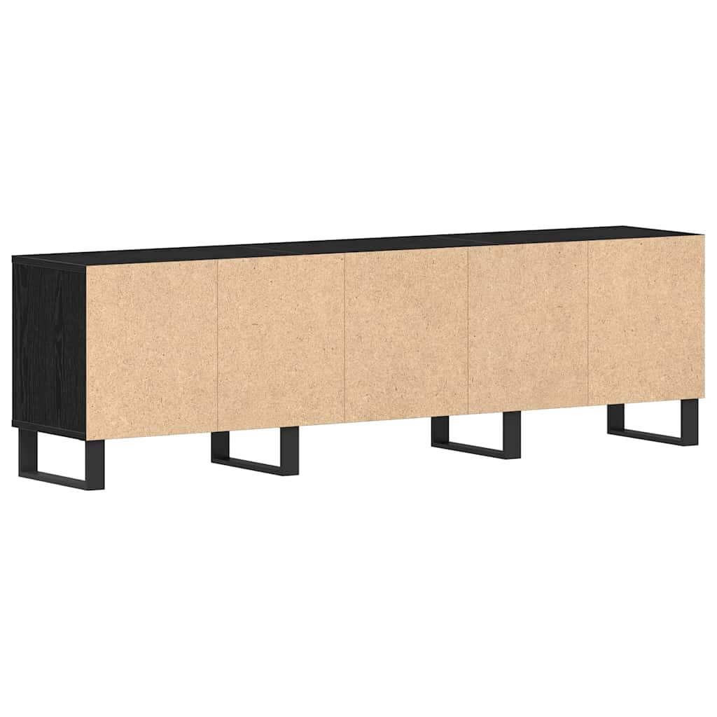 TV-skab Sort eg 150 x 30 x 44.5 cm Konstrueret træ