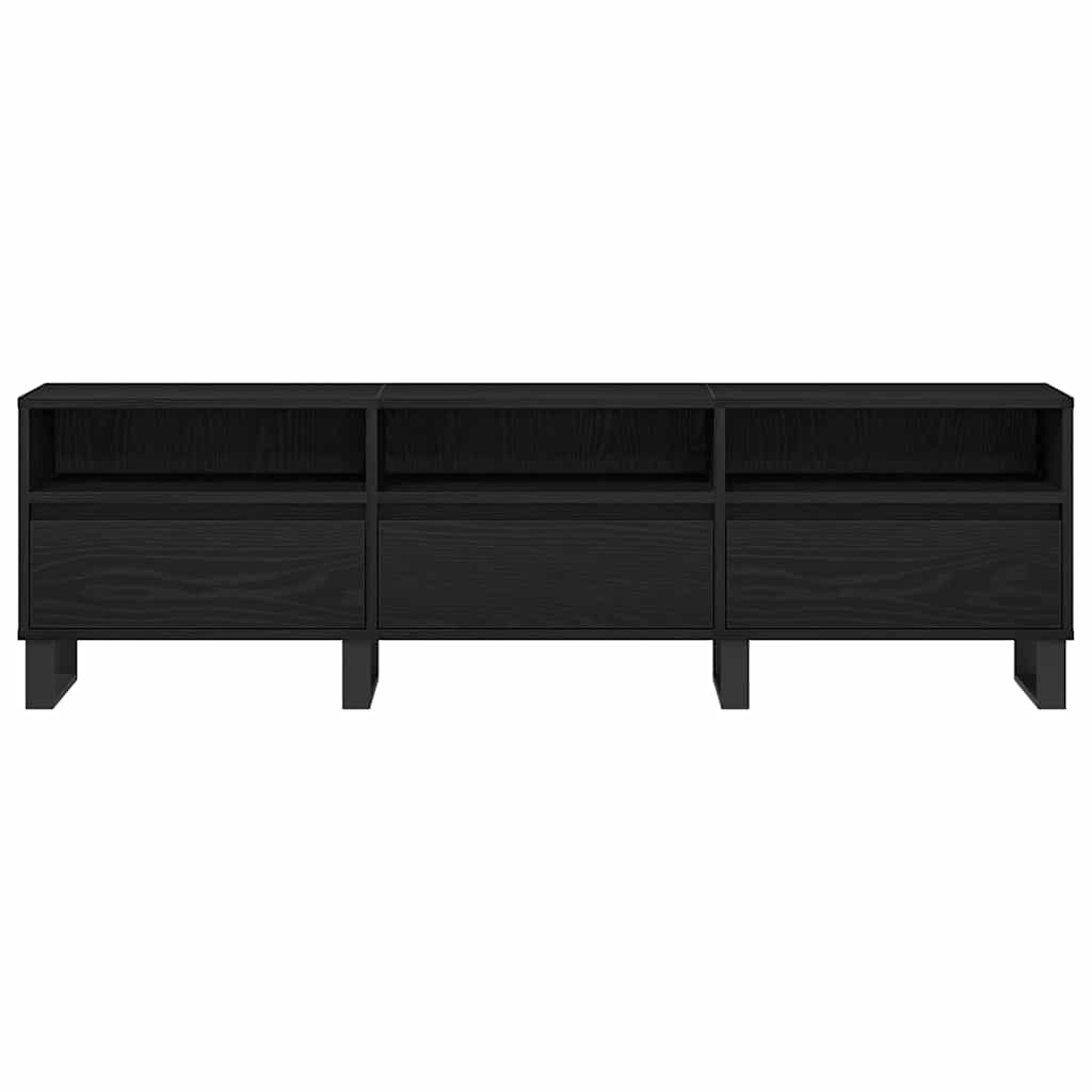 TV-skab Sort eg 150 x 30 x 44.5 cm Konstrueret træ