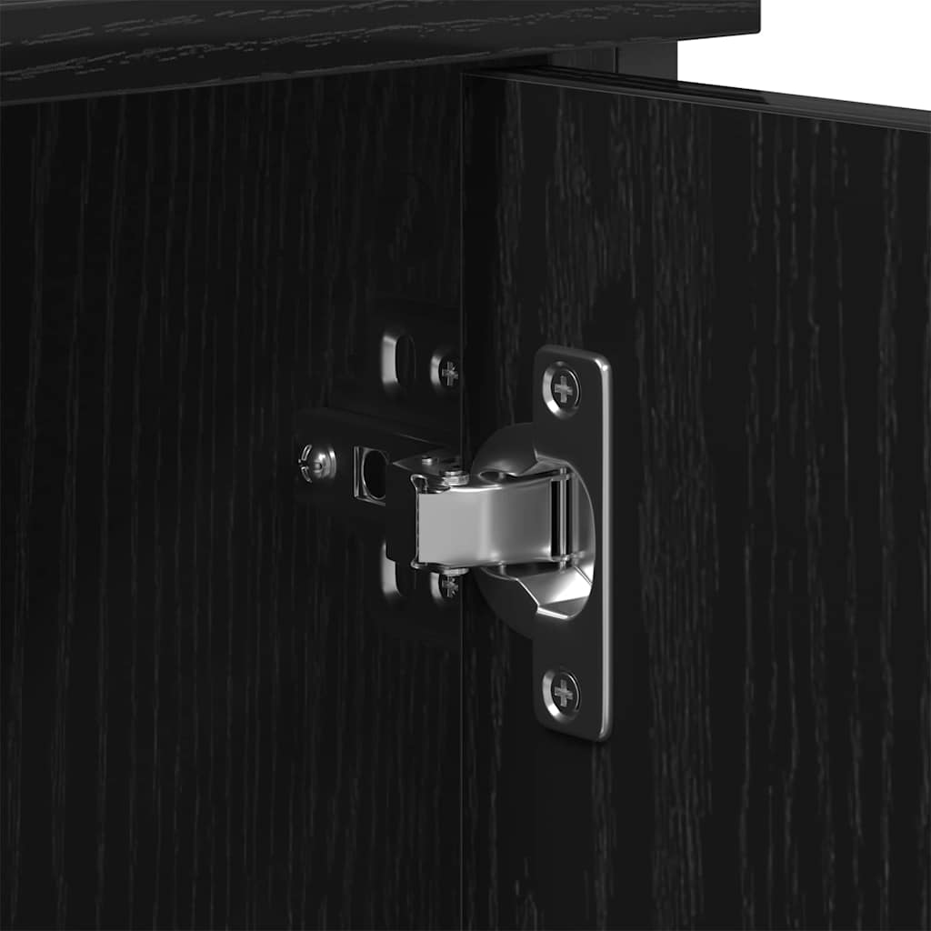 TV-skab Sort eg 101 x 35 x 65 cm Konstrueret træ