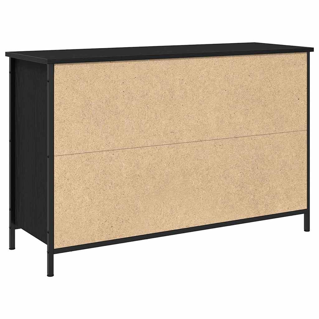 TV-skab Sort eg 101 x 35 x 65 cm Konstrueret træ