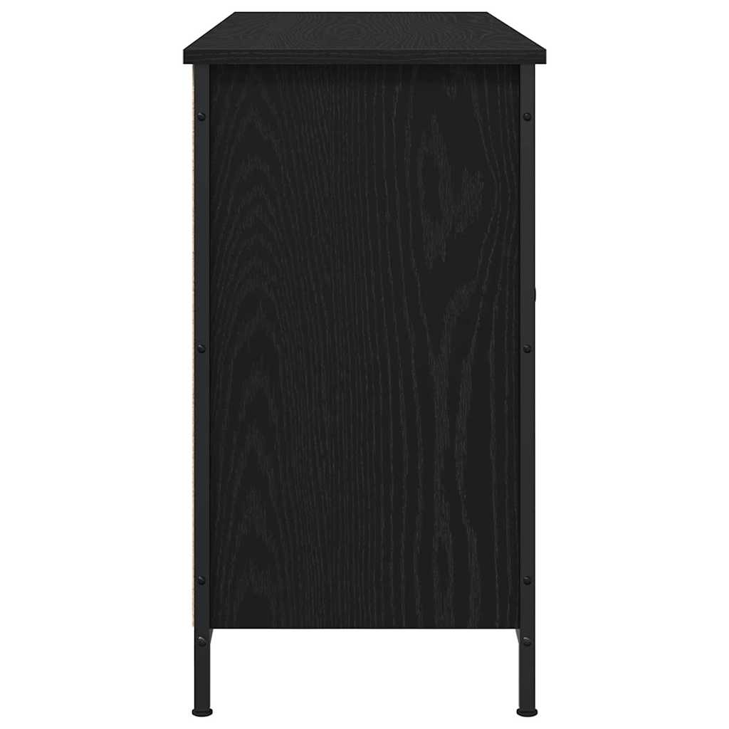 TV-skab Sort eg 101 x 35 x 65 cm Konstrueret træ