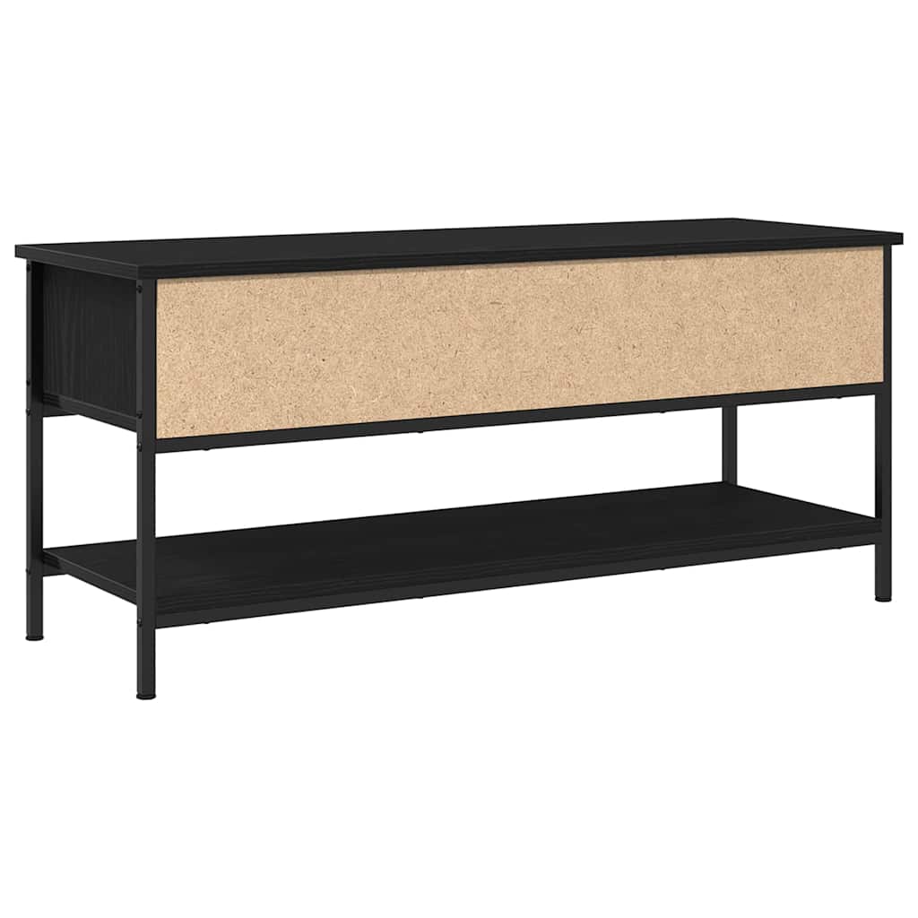 TV-skab Sort eg 100 x 35 x 45 cm Konstrueret træ