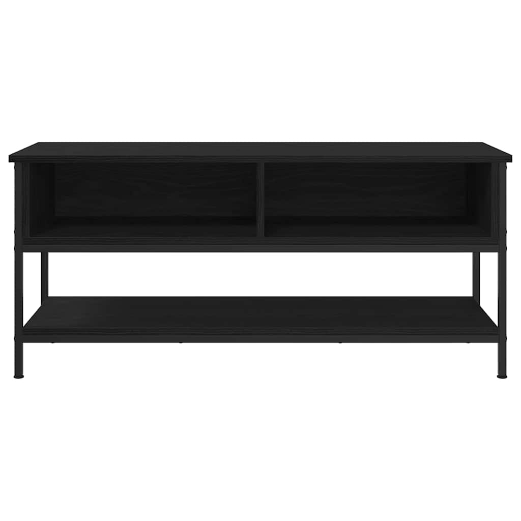 TV-skab Sort eg 100 x 35 x 45 cm Konstrueret træ