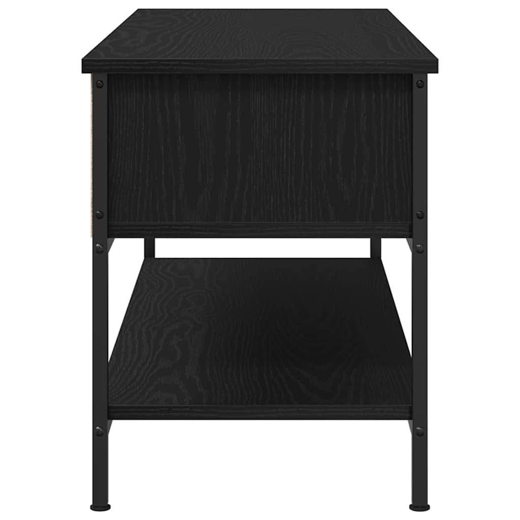 TV-skab Sort eg 100 x 35 x 45 cm Konstrueret træ