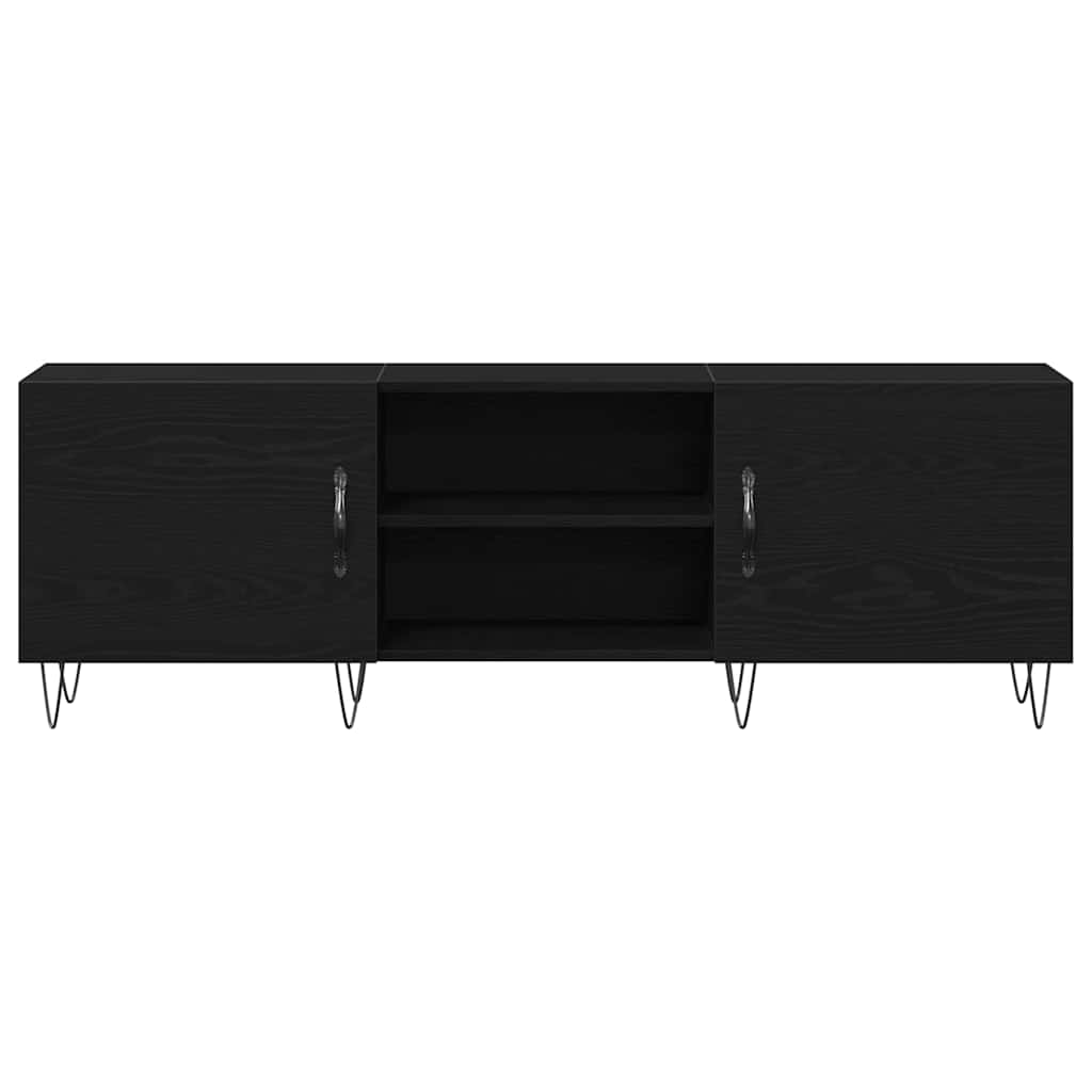 TV-skab Sort eg 150 x 30 x 50 cm Konstrueret træ