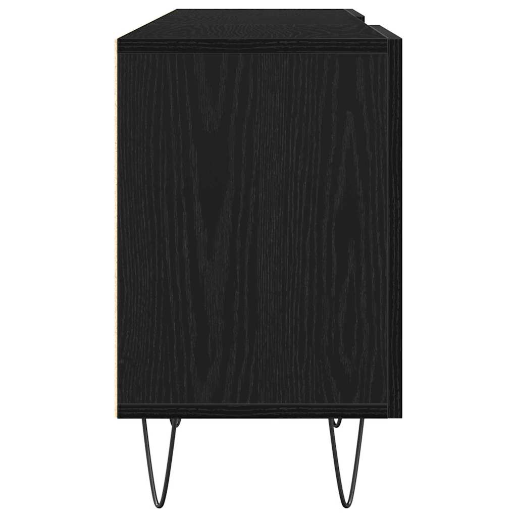 TV-skab Sort eg 150 x 30 x 50 cm Konstrueret træ
