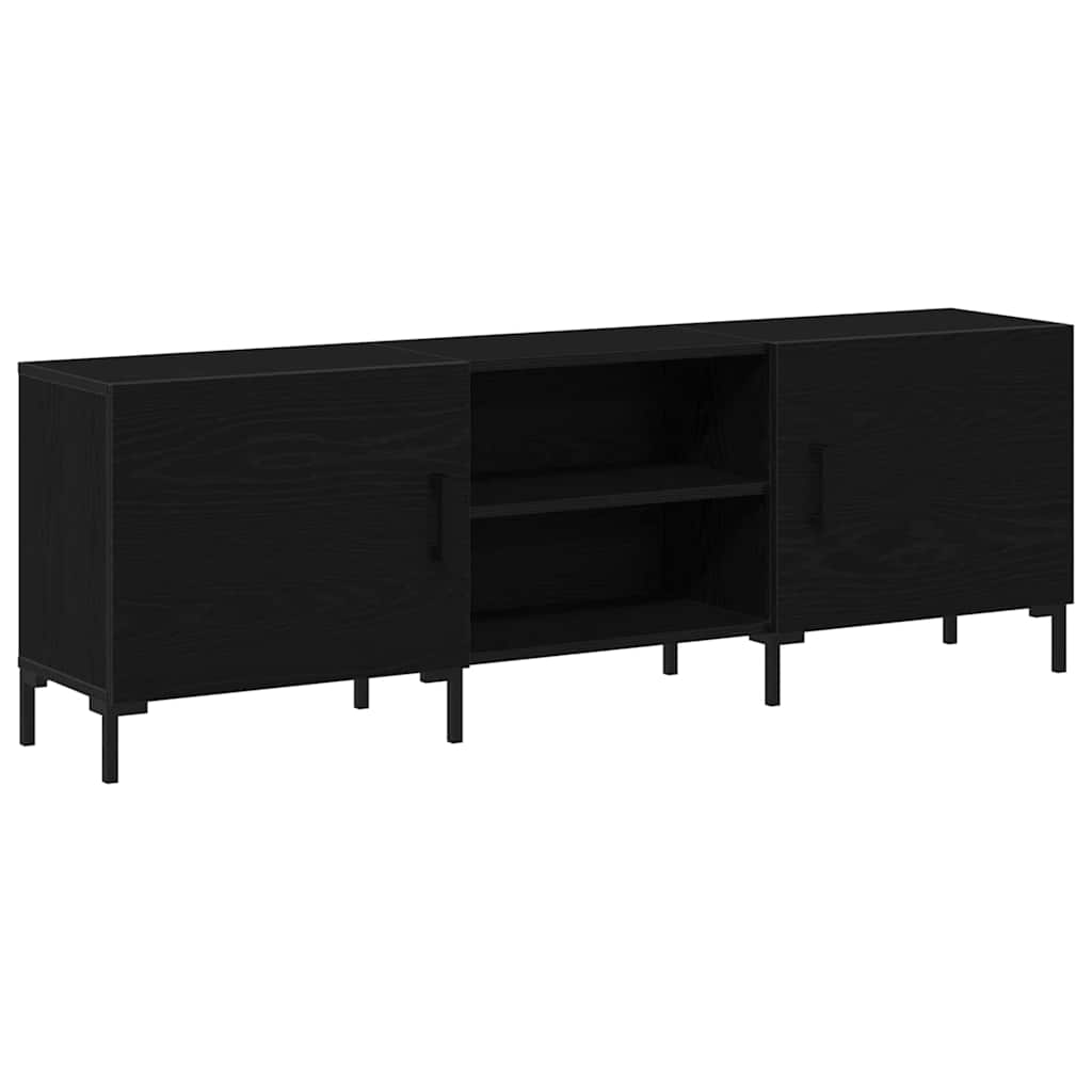 TV-skab Sort eg 150 x 30 x 50 cm Konstrueret træ