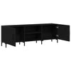 TV-skab Sort eg 150 x 30 x 50 cm Konstrueret træ