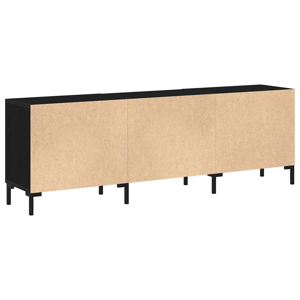 TV-skab Sort eg 150 x 30 x 50 cm Konstrueret træ
