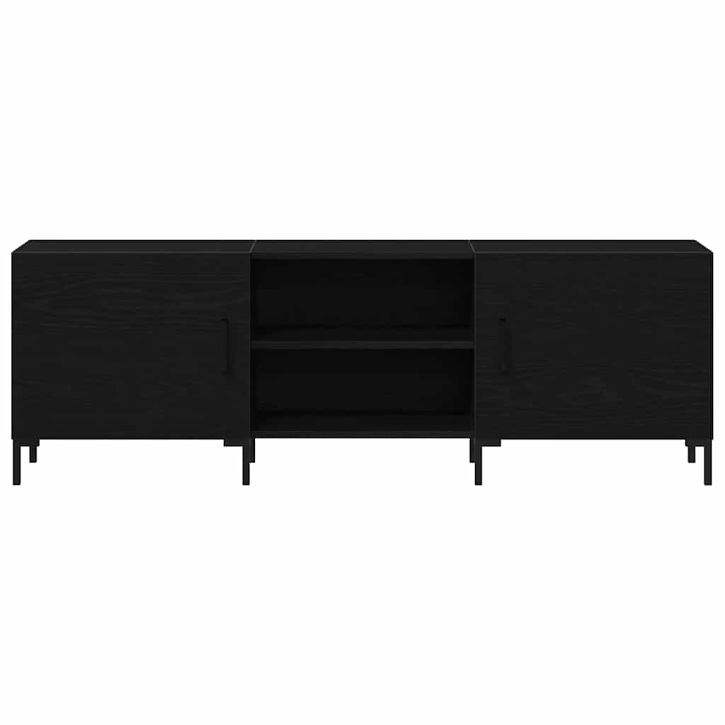 TV-skab Sort eg 150 x 30 x 50 cm Konstrueret træ
