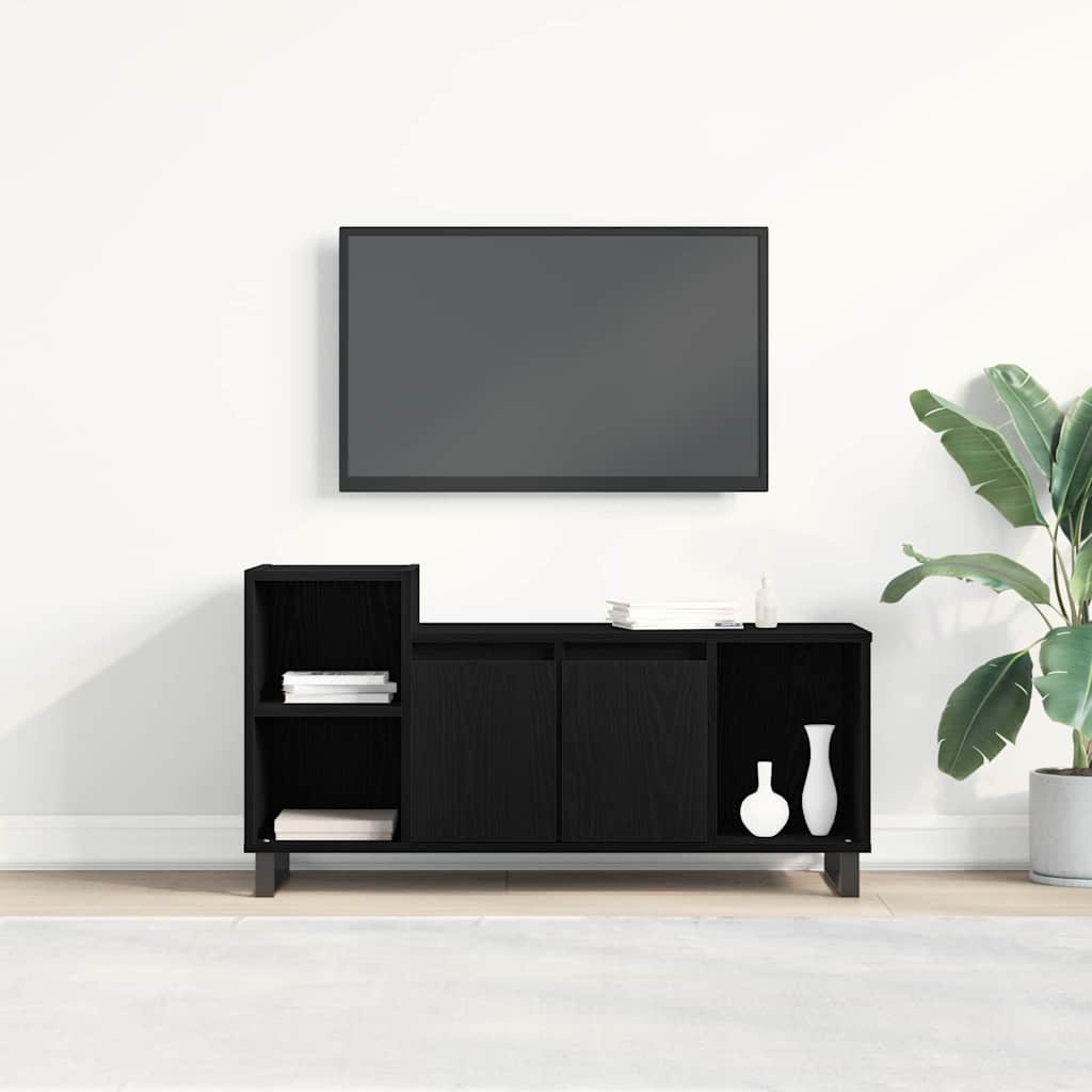 TV-skab Sort eg 100 x 35 x 55 cm Konstrueret træ