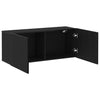 TV-skab Vægmonteret Sort eg 100 x 30 x 41 cm Konstrueret træ
