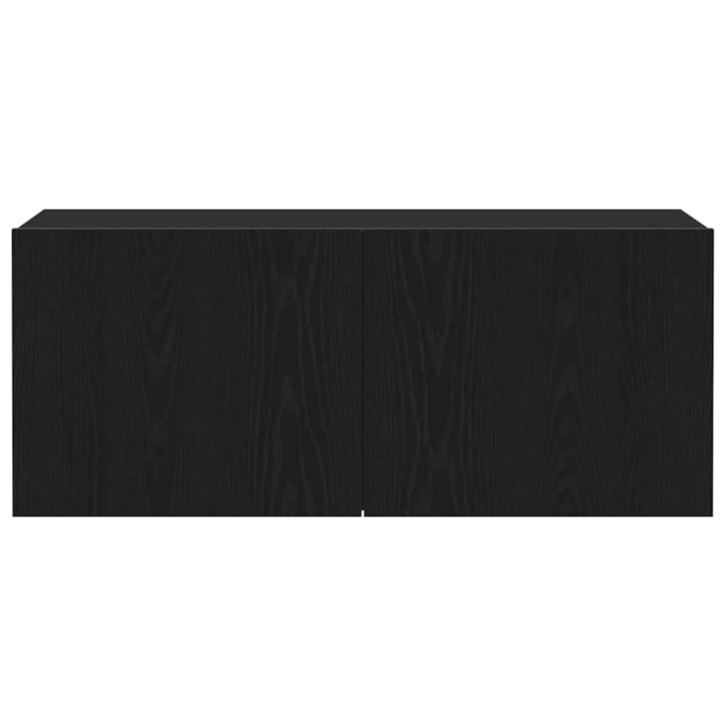 TV-skab Vægmonteret Sort eg 100 x 30 x 41 cm Konstrueret træ