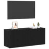 TV-skab Vægmonteret Sort eg 100 x 30 x 41 cm Konstrueret træ