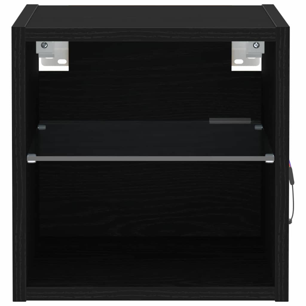 TV-skab 2 pcs Sort 30 x 28.5 x 30 cm Konstrueret træ