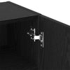 TV-skab Vægmonteret Sort eg 40.5 x 30 x 102 cm Konstrueret træ