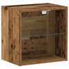 Svævende hylde 2 pcs Brun 40 x 28.5 x 40 cm Konstrueret træ