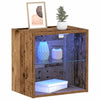 Svævende hylde 2 pcs Brun 40 x 28.5 x 40 cm Konstrueret træ