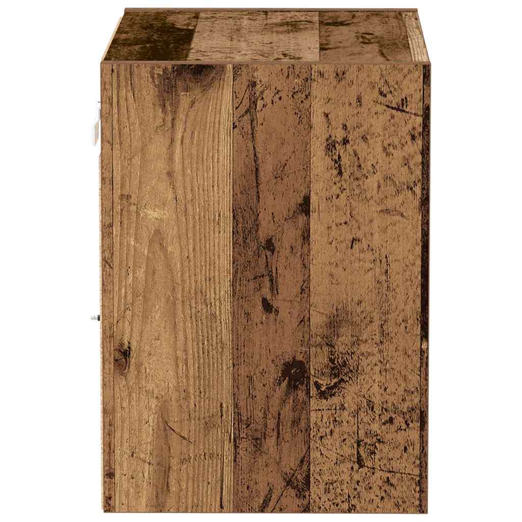 Svævende hylde 2 pcs Brun 40 x 28.5 x 40 cm Konstrueret træ