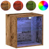 Svævende hylde 2 pcs Brun 40 x 28.5 x 40 cm Konstrueret træ