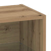Svævende hylde med hylde Brun 40 x 28.5 x 40 cm Konstrueret træ