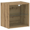 Svævende hylde 2 pcs Brun 40 x 28.5 x 40 cm Konstrueret træ