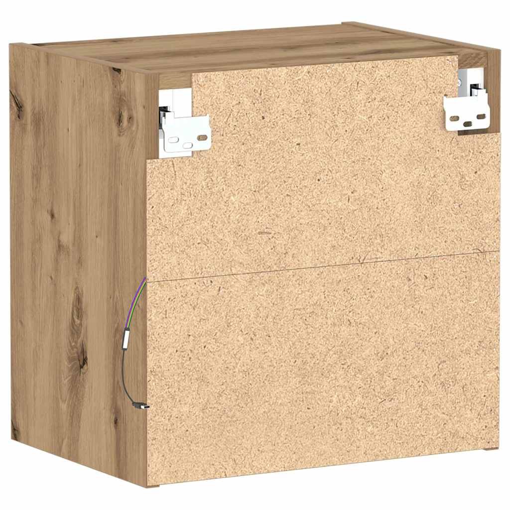 Svævende hylde 2 pcs Brun 40 x 28.5 x 40 cm Konstrueret træ
