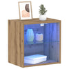 Svævende hylde 2 pcs Brun 40 x 28.5 x 40 cm Konstrueret træ