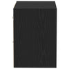 Svævende hylde 2 pcs Sort 40 x 28.5 x 40 cm Konstrueret træ
