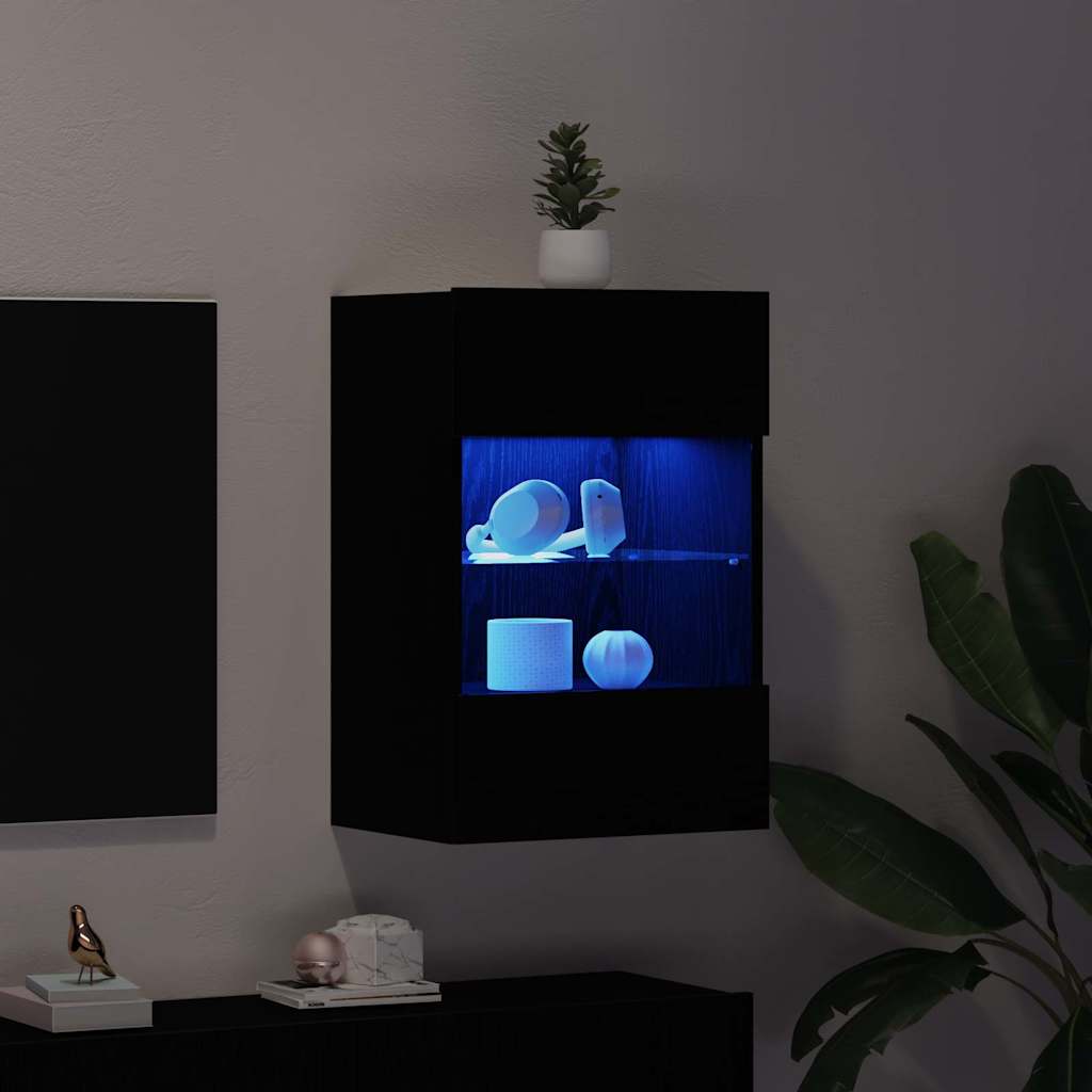 TV-skab Sort 40 x 30 x 60.5 cm Konstrueret træ