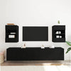 TV-skab 2 pcs Sort 40 x 30 x 60.5 cm Konstrueret træ