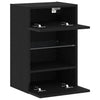 TV-skab 2 pcs Sort 40 x 30 x 60.5 cm Konstrueret træ
