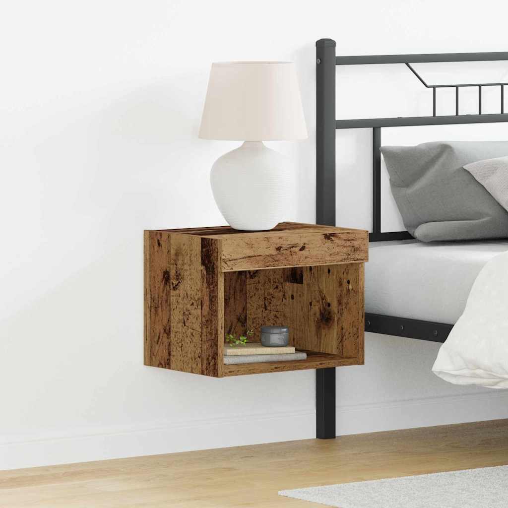 TV-skab Vægmonteret Gammelt træ 40 x 30 x 30 cm Konstrueret træ
