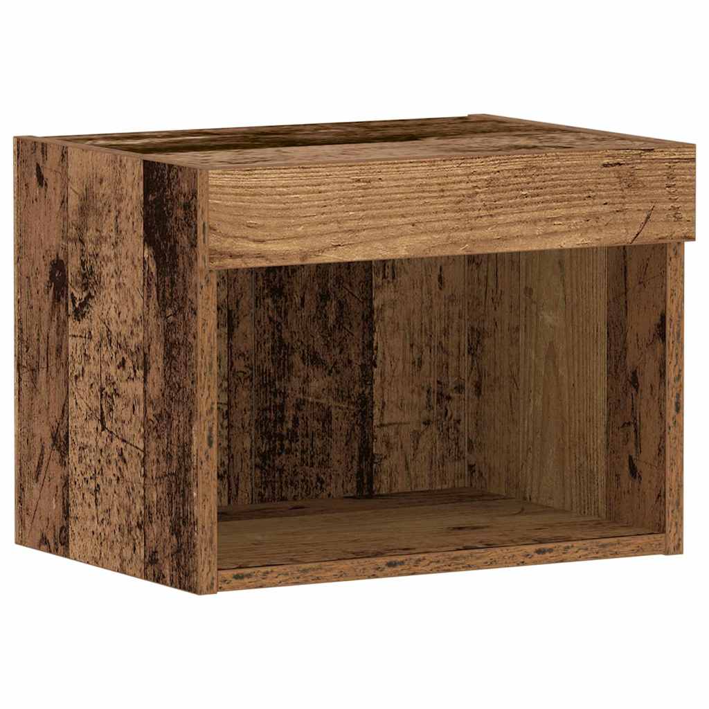 TV-skab Vægmonteret Gammelt træ 40 x 30 x 30 cm Konstrueret træ