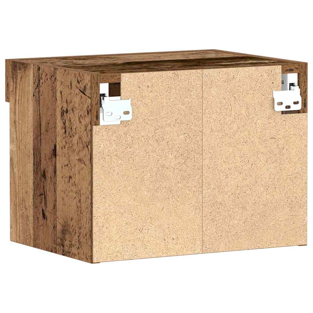 TV-skab Vægmonteret Gammelt træ 40 x 30 x 30 cm Konstrueret træ