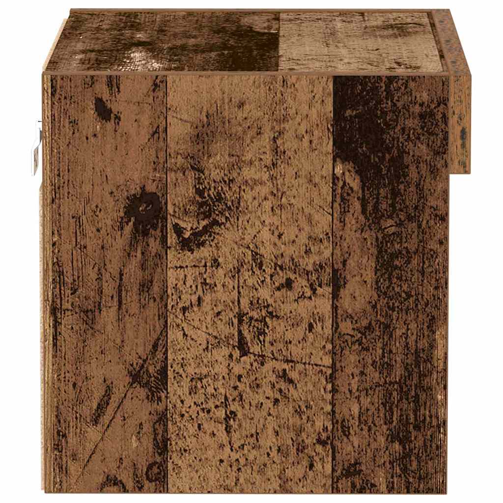 TV-skab Vægmonteret Gammelt træ 40 x 30 x 30 cm Konstrueret træ