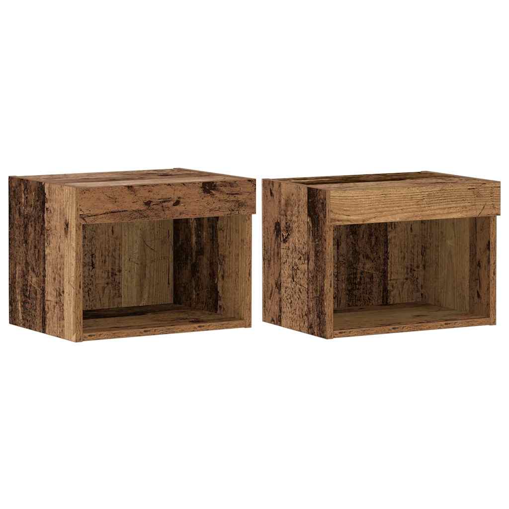 TV-skab 2 pcs Gammelt træ 40 x 30 x 30 cm Konstrueret træ