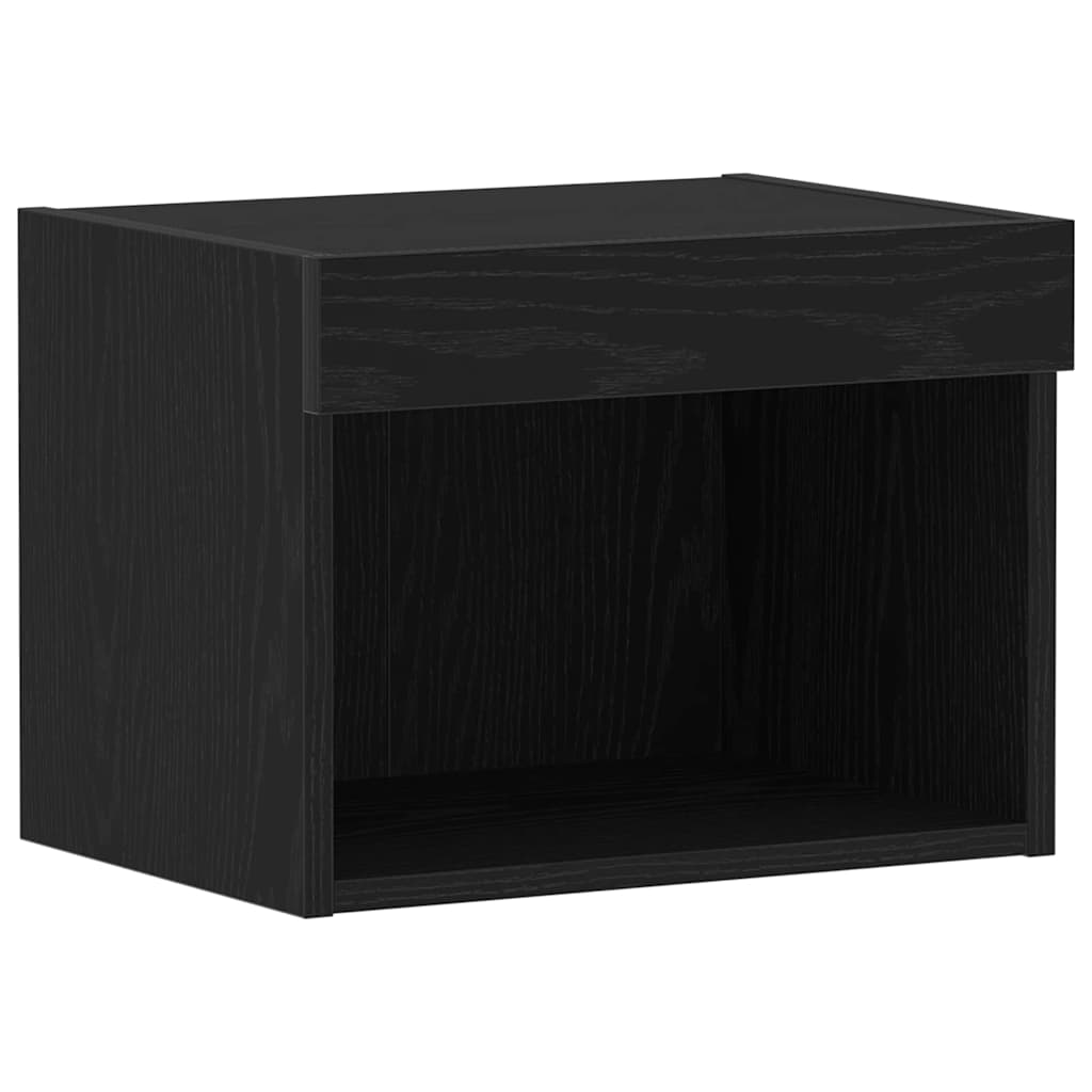 TV-skab Vægmonteret Sort eg 40 x 30 x 30 cm Konstrueret træ