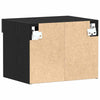 TV-skab Vægmonteret Sort eg 40 x 30 x 30 cm Konstrueret træ
