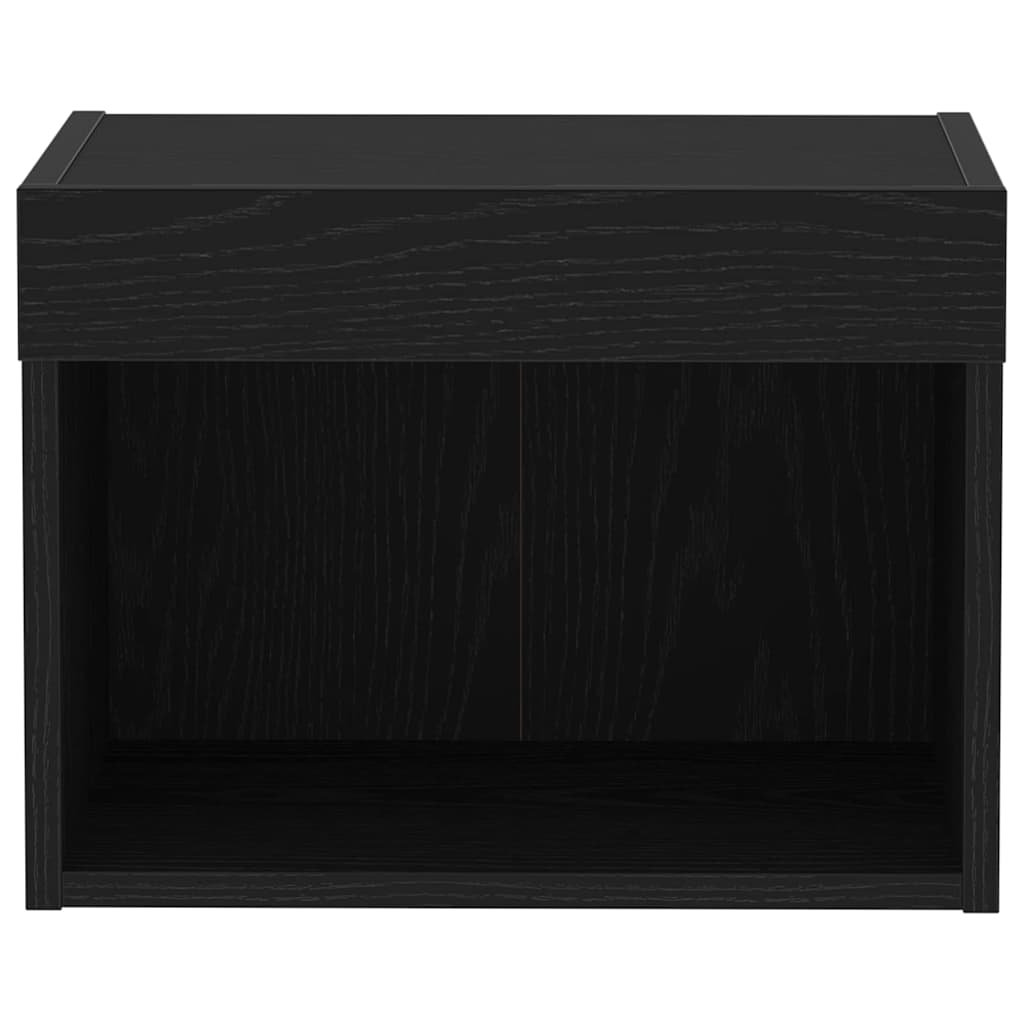 TV-skab Vægmonteret Sort eg 40 x 30 x 30 cm Konstrueret træ