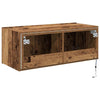 TV vægskab Gammelt træ 80 x 35 x 31 cm Konstrueret træ