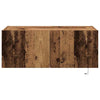 TV vægskab Gammelt træ 80 x 35 x 31 cm Konstrueret træ