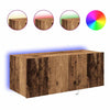 TV vægskab Gammelt træ 80 x 35 x 31 cm Konstrueret træ